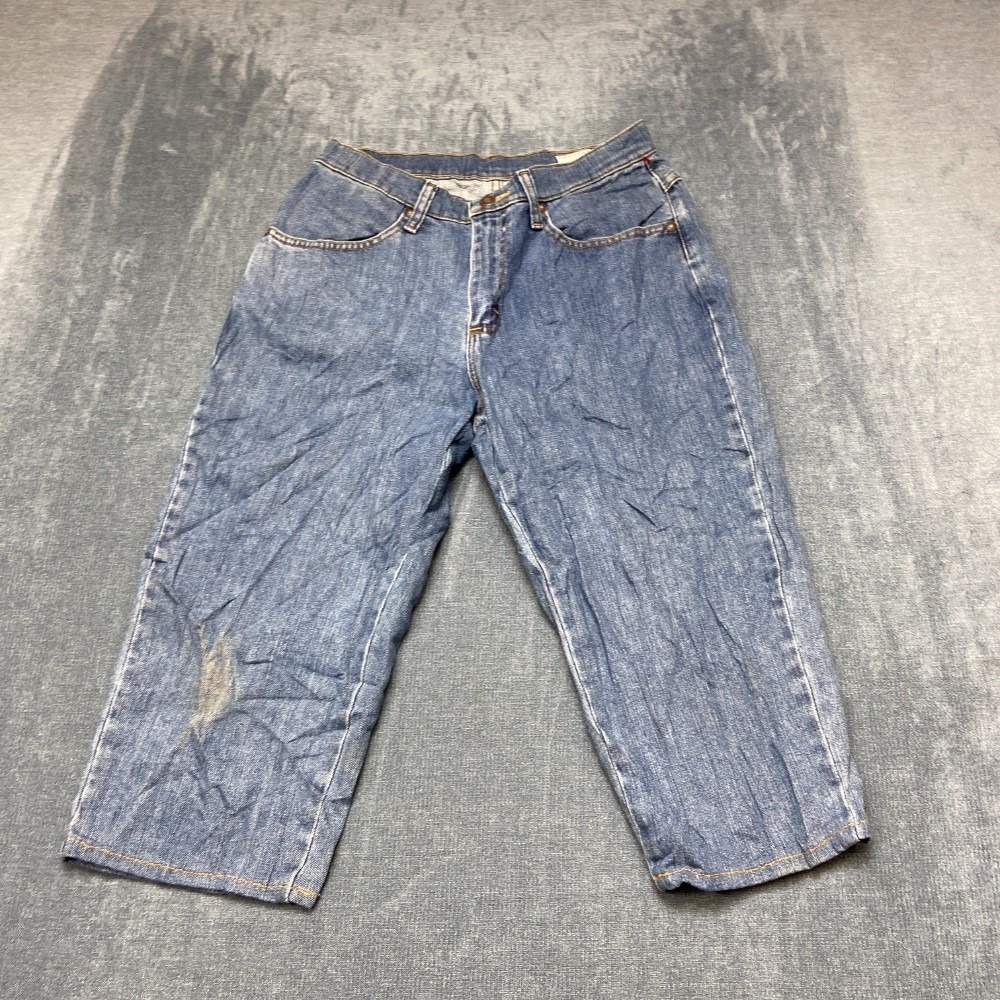 Riders By Lee Capri Jeans Womens 8M Blue Cotton Stretch All Seasons Outdoor Cozy